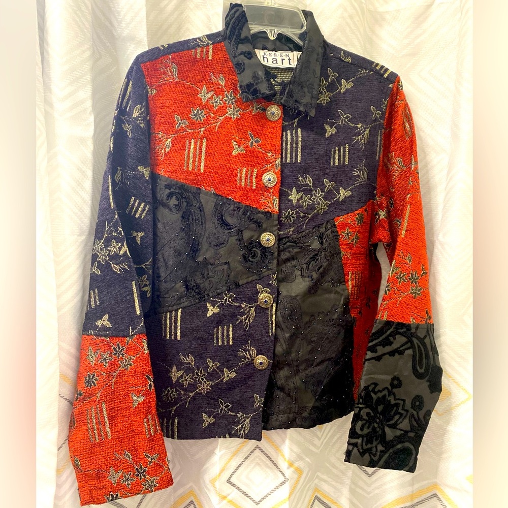 Karen Hart patchwork jacket size M